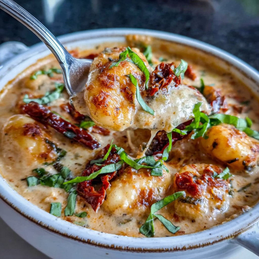 Dairy Free Sun Dried Tomato Gnocchi Soup