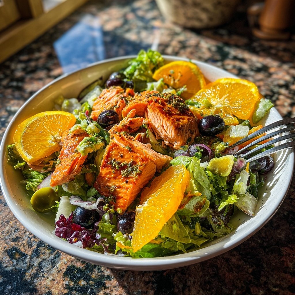 Grilled Salmon Salad with Citrus