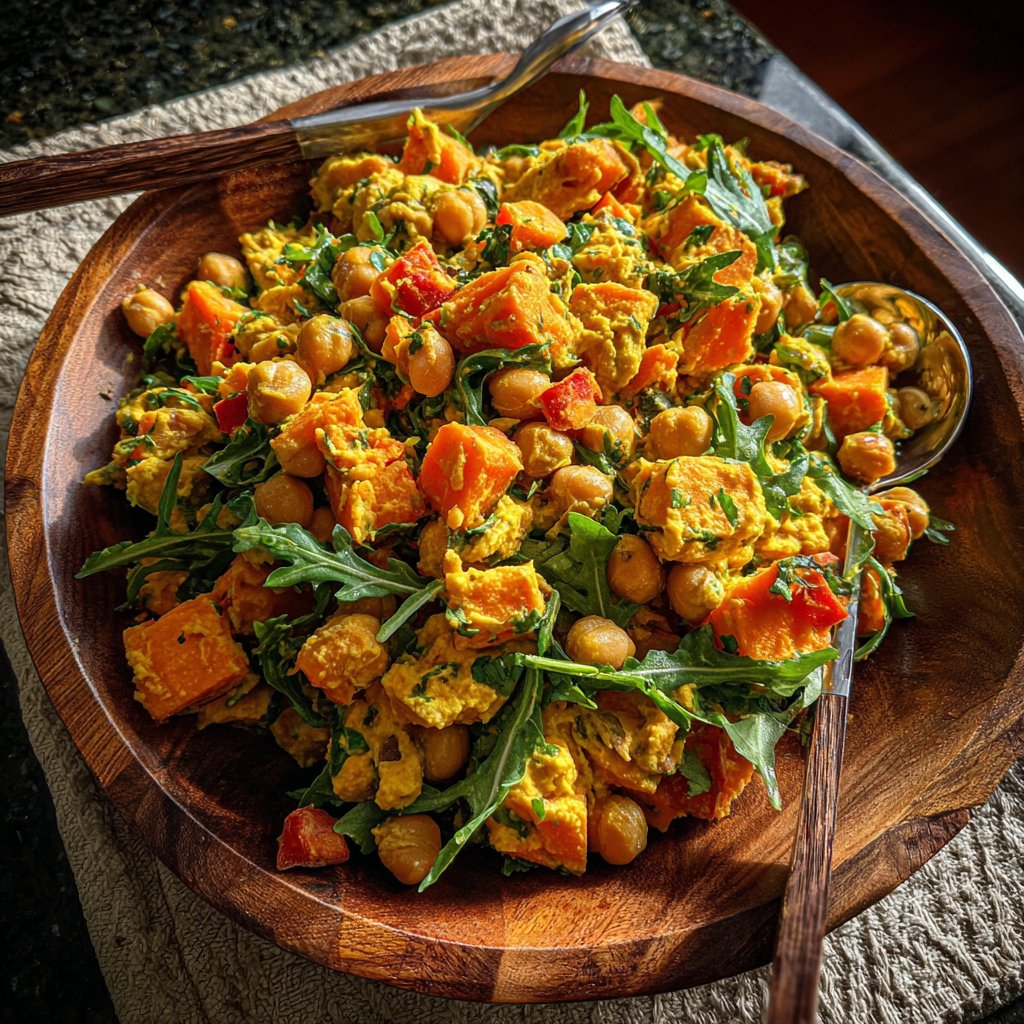Curried Chickpea Sweet Potato Salad