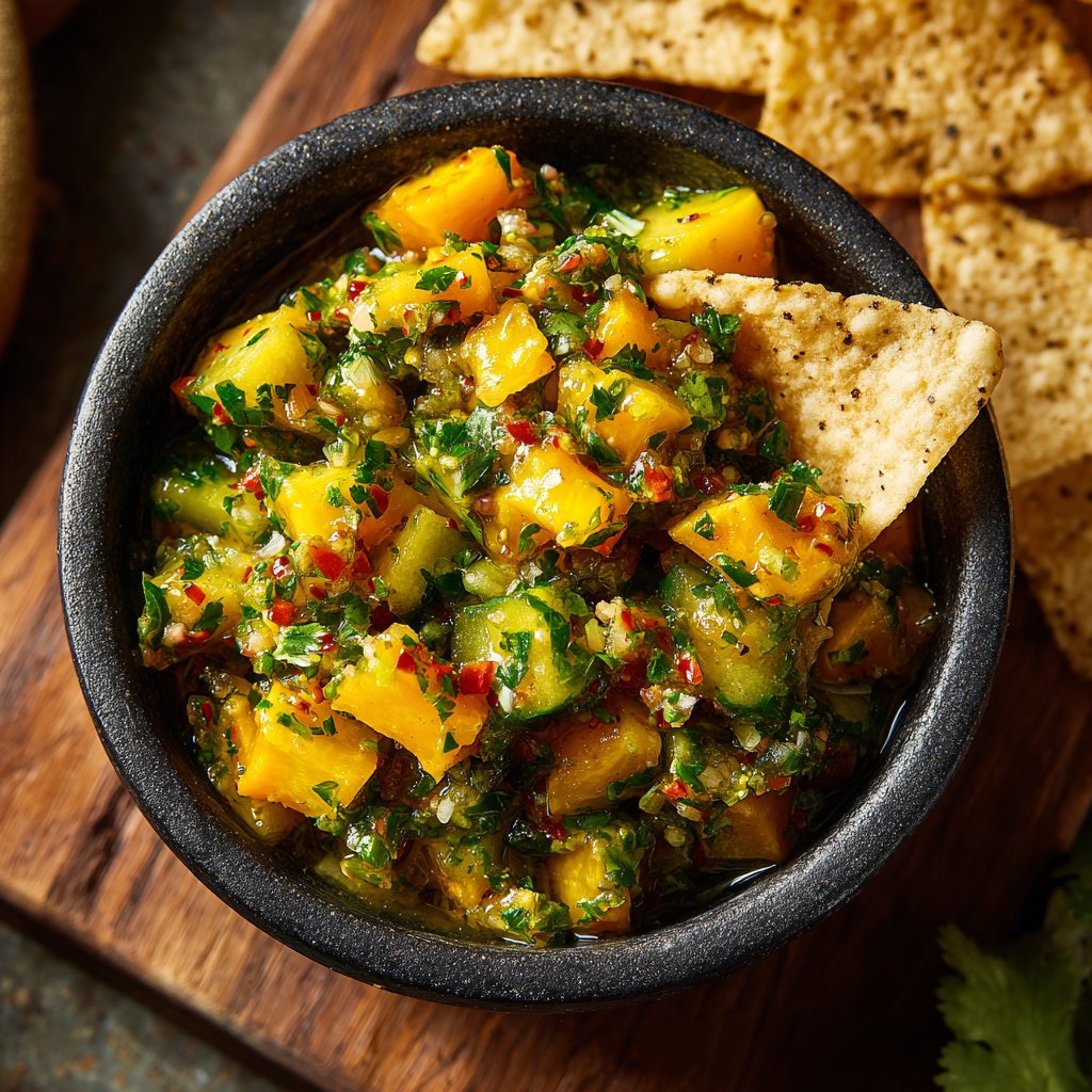 Cucumber and Mango Salsa Verde