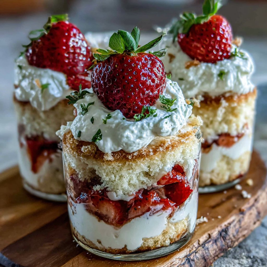 Strawberry Shortcake Delight Cups
