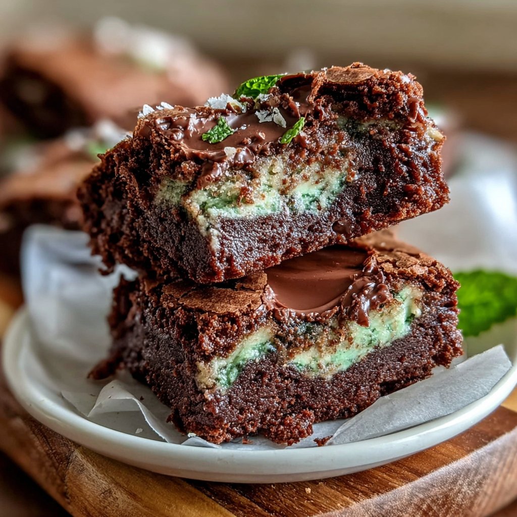 Marbled Mint Brownies