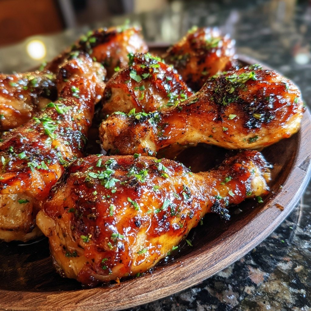 Maple-Glazed Chicken Drumsticks
