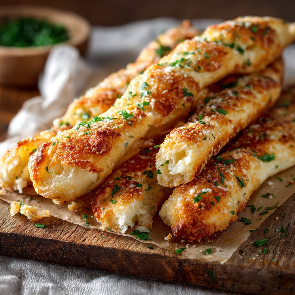 3 Ingredient Cottage Cheese Breadsticks