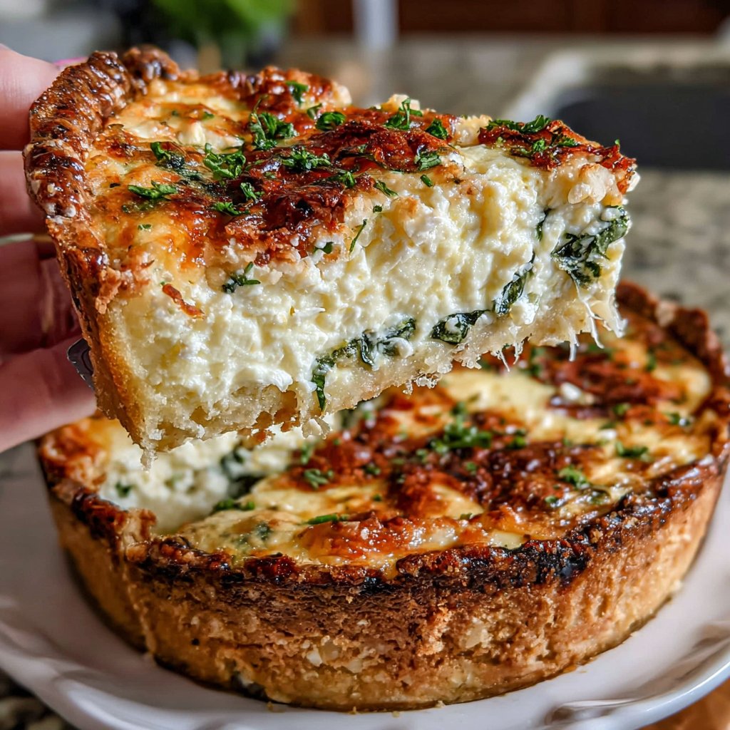 Spinach and Goat Cheese Quiche