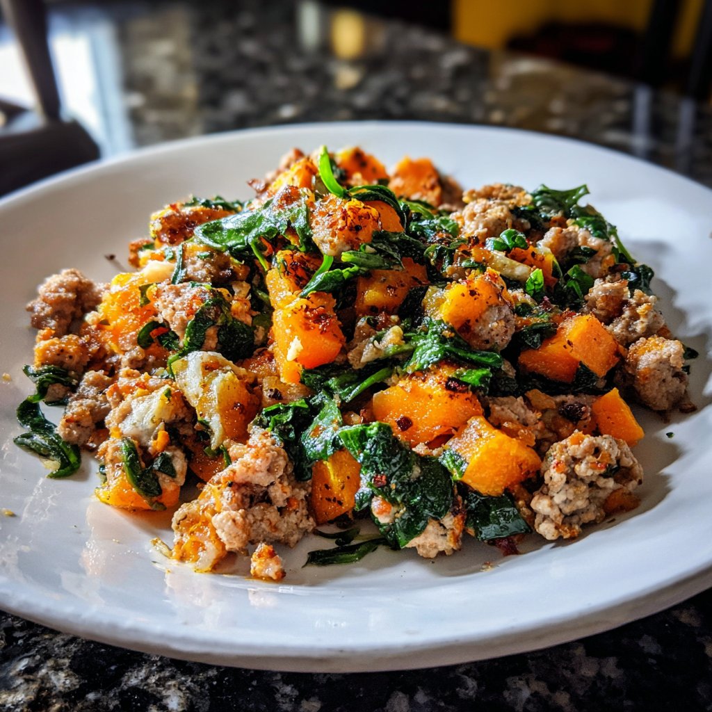 Ground Turkey and Sweet Potato Hash
