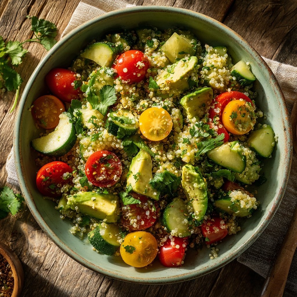 Healthy Avocado Quinoa Salad