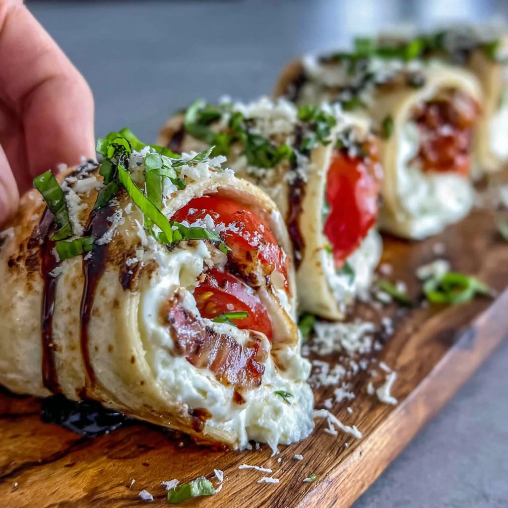 Caprese Salad Lunch Wraps