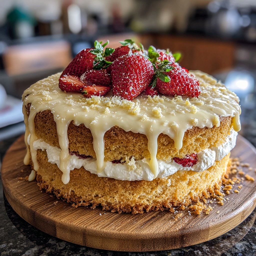 Dessert Vanilla Sponge Cake