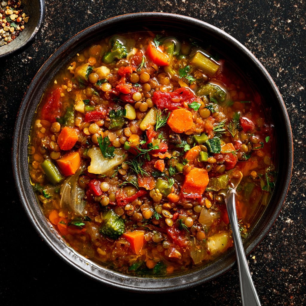 Comforting Veggie Lentil Soup