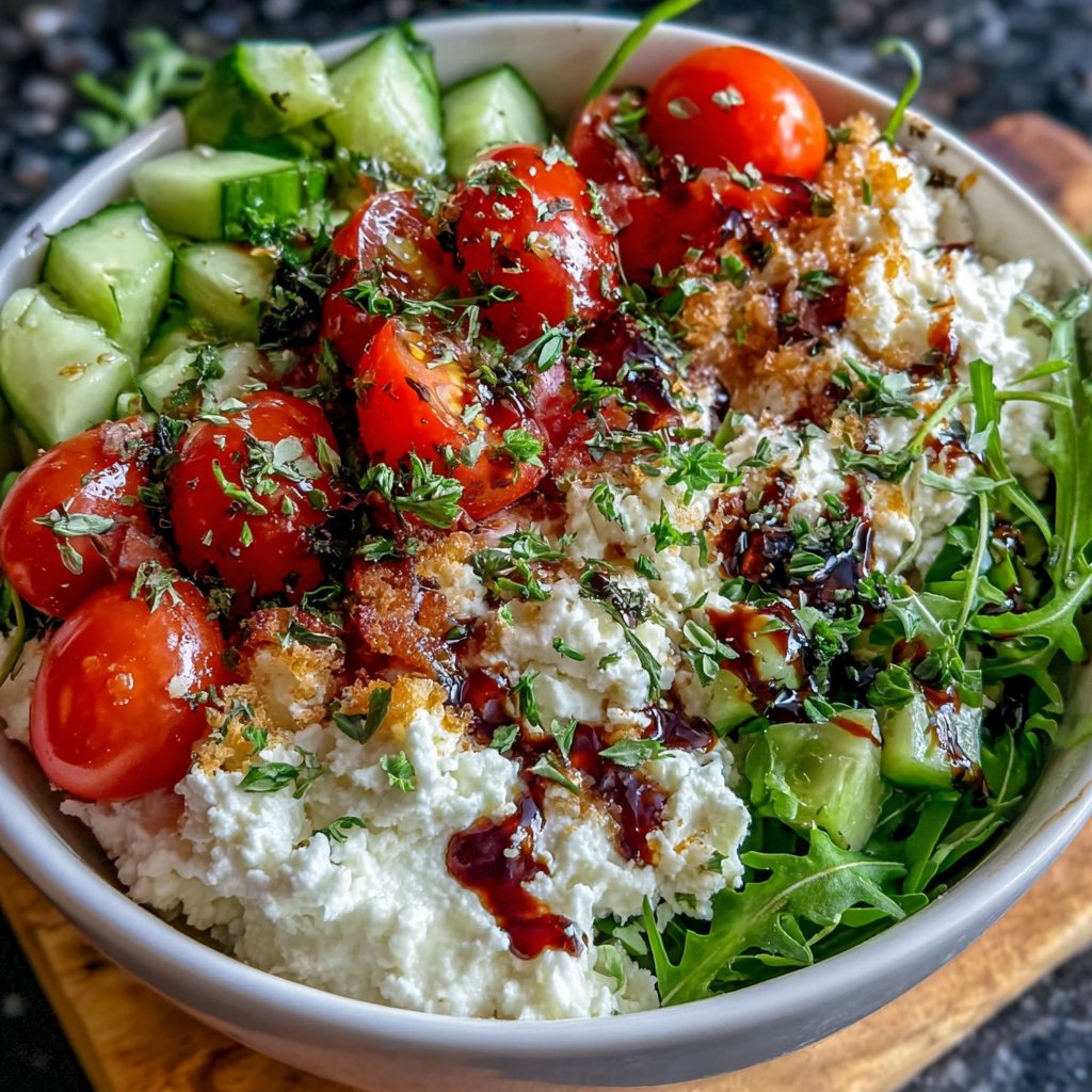 Cottage Cheese Veggie Bowl